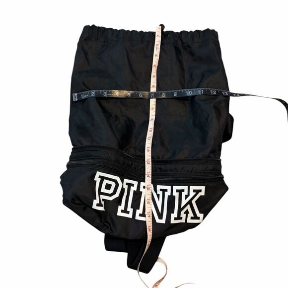 PINK VICTORIA’S SECRET Women’s Black Convertible Backpack Fanny /  Belt Bag main image 4
